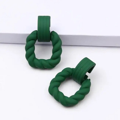 Korejske ljetne nove ruže crvene žute plave šuplje četvrtaste upečatljive viseće naušnice za žene modne djevojke Boucle oreille femme