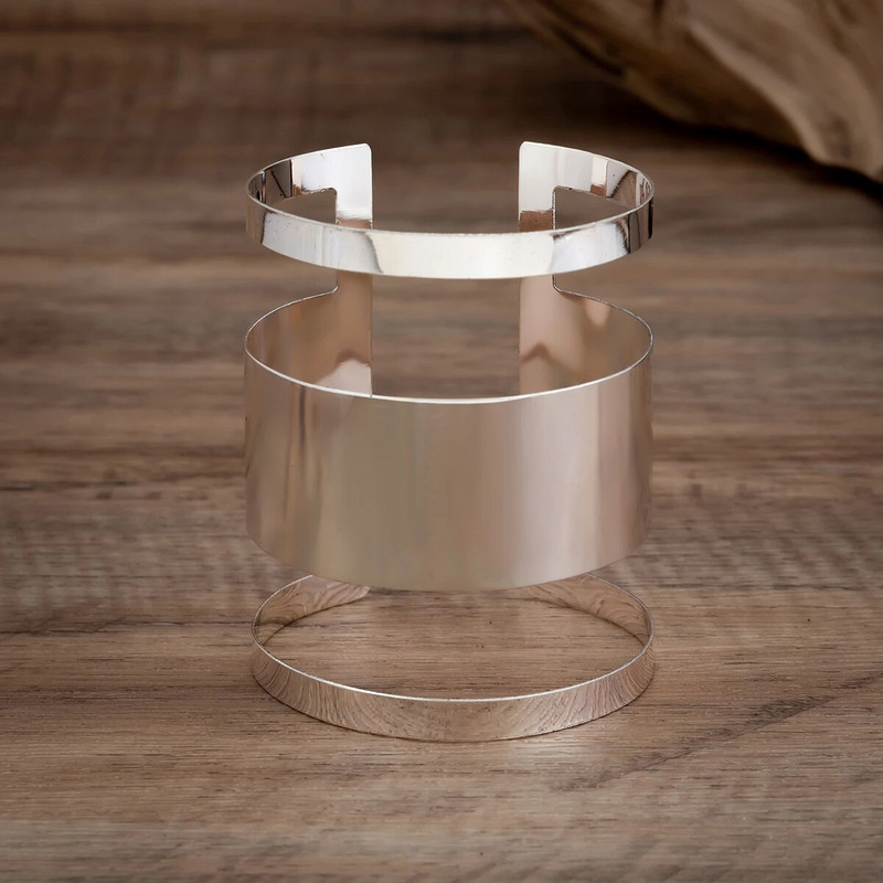 Lacteo Hip Hop široka metalna zlatna muška narukvica s manžetama Geometrijske dugačke narukvice s otvaranjem Unisex nakit Party Punk Boy Street