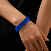 Gyanta láncos karkötő nőknek Bohemia divat, geometrikus függő lánc Choker karkötő medálok divatos női ékszerek 2022