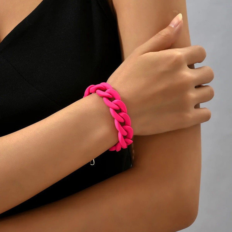 Gyanta láncos karkötő nőknek Bohemia divat, geometrikus függő lánc Choker karkötő medálok divatos női ékszerek 2022