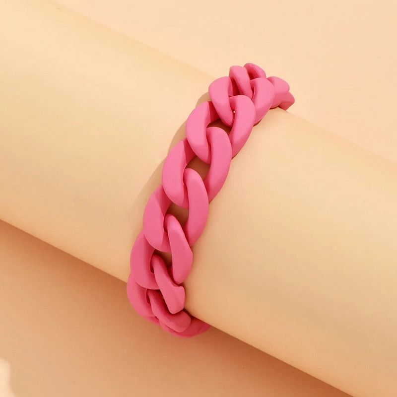 Gyanta láncos karkötő nőknek Bohemia divat, geometrikus függő lánc Choker karkötő medálok divatos női ékszerek 2022