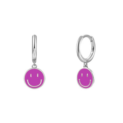 KEYOUNUO zlato srebrno ispunjeno CZ naušnice s obručima za žene Šarene emajlirane bombone Male ženske viseće naušnice Nakit Veleprodaja