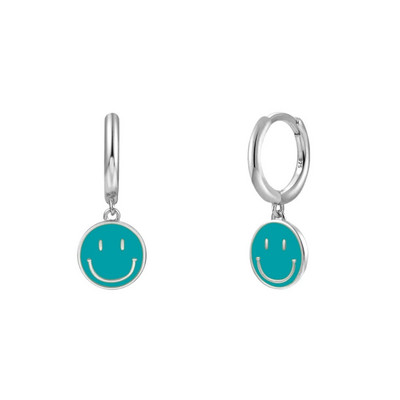 KEYOUNUO zlato srebrno ispunjeno CZ naušnice s obručima za žene Šarene emajlirane bombone Male ženske viseće naušnice Nakit Veleprodaja