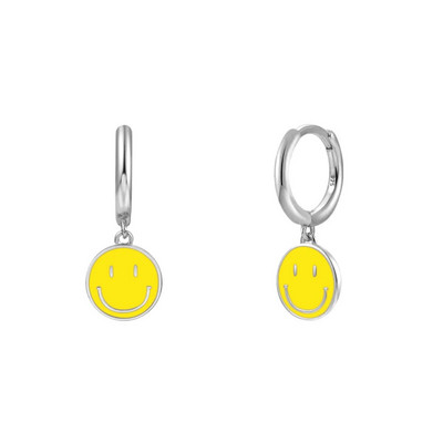 KEYOUNUO zlato srebrno ispunjeno CZ naušnice s obručima za žene Šarene emajlirane bombone Male ženske viseće naušnice Nakit Veleprodaja