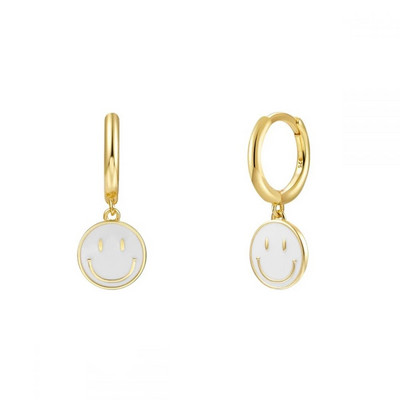 KEYOUNUO zlato srebrno ispunjeno CZ naušnice s obručima za žene Šarene emajlirane bombone Male ženske viseće naušnice Nakit Veleprodaja