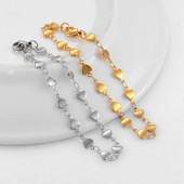 Ženska narukvica od nehrđajućeg čelika, slatkog i ljupkog oblika srca, prikladna za djevojčice za kombiniranje s modernim nakitom visoke kvalitete