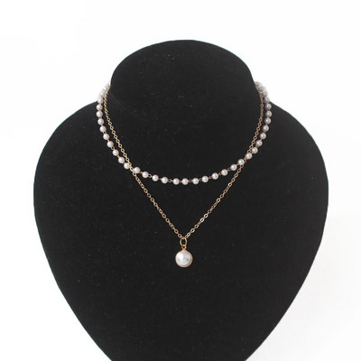 Имитация на перли Choker Fairy Женски колиета Корейска мода Перлени висулки Яка Trend Neck Бижута Парти Декорация на врата