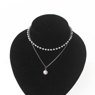Имитация на перли Choker Fairy Женски колиета Корейска мода Перлени висулки Яка Trend Neck Бижута Парти Декорация на врата