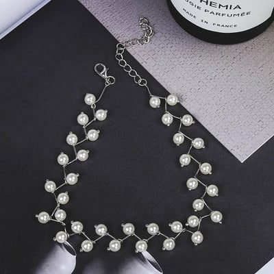 Имитация на перли Choker Fairy Женски колиета Корейска мода Перлени висулки Яка Trend Neck Бижута Парти Декорация на врата