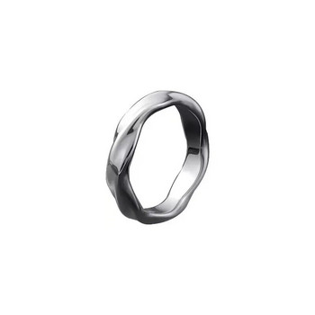 Модни мъжки пръстени Личност от титанова стомана Прости годежни сватбени аксесоари Мъжки коледни подаръци Бижута