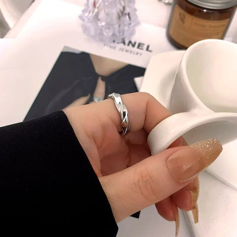 Modni muški prstenovi od titanijskog čelika Osobnost Jednostavni zaručnički dodaci za vjenčanje Muški božićni darovi Nakit