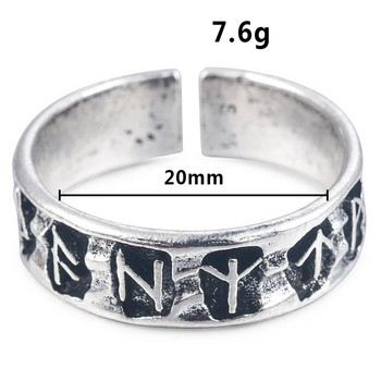 Винтидж мъжки пръстени от сплав Viking Геометрични символи Променящи се размери Отварящи се пънк хип-хоп бижута Пръстен за мъжки аксесоари
