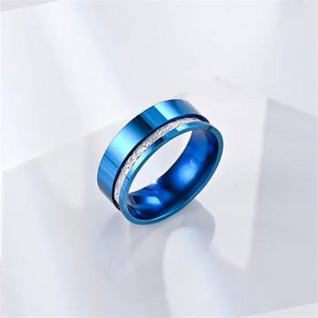 Μπλε ανδρικά δαχτυλίδια Εκλεκτά κοσμήματα μόδας Προσωποποιημένος αρραβώνας Γάμος Κλασική Επέτειος Ανδρικά δώρα γενεθλίων Αξεσουάρ