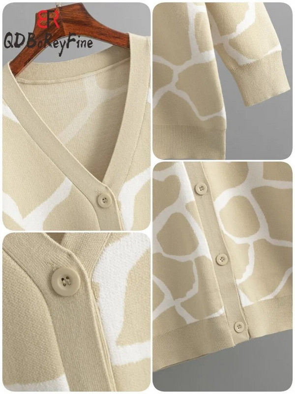 Női kötött kardigán téli őszi meleg hosszú ujjú felsők koreai vastag mintás kardigán kabát Alkalmi túlméretezett női pulóverek