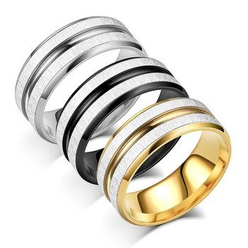 Ανδρικά δαχτυλίδια 8 χιλιοστών Μόδα Δαχτυλίδια για ζευγάρια Κλασικά γαμήλια μπάντες αρραβώνων πολυτελή κοσμήματα Εξατομικευμένα δώρα για την ημέρα του Αγίου Βαλεντίνου
