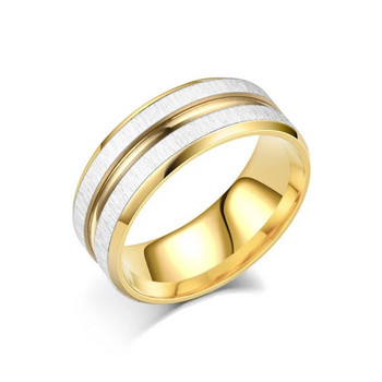 8 мм мъжки пръстени, модни двойни пръстени, класически годежни брачни ленти, луксозни бижута, персонализирани подаръци за Свети Валентин