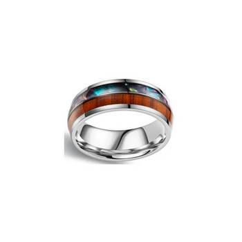 8 мм класически мъжки пръстени от алуминиева обвивка Обикновена годишнина Годеж Сватба Подаръци за рожден ден Персонализирани аксесоари