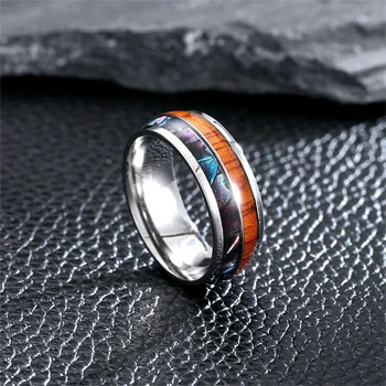 8 мм класически мъжки пръстени от алуминиева обвивка Обикновена годишнина Годеж Сватба Подаръци за рожден ден Персонализирани аксесоари