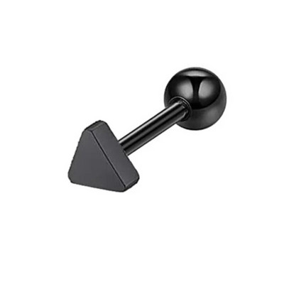 Náušnice z nehrdzavejúcej ocele s hviezdicovým tragusom, malá činka, mesiac, srdce, špirála, piercing do chrupavky, kvetinové šperky