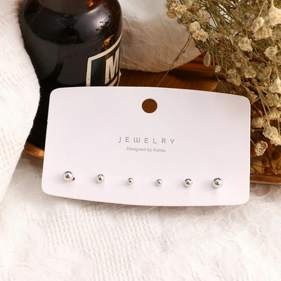 FNIO Novi komplet bisernih metalnih naušnica s korejskim modnim jednostavnim ženskim kristalnim naušnicama za djevojčice Ženski nakit Poklon