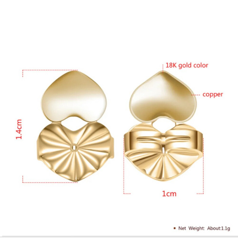 Γυναικεία σκουλαρίκια Ανυψωτικό Πίσω Χρυσό Χρώμα Ασημί Χρώμα Χάλκινο Πεταλούδα Καρδιά Αγάπη Σκουλαρίκια Νέα μόδα αξεσουάρ κοσμημάτων