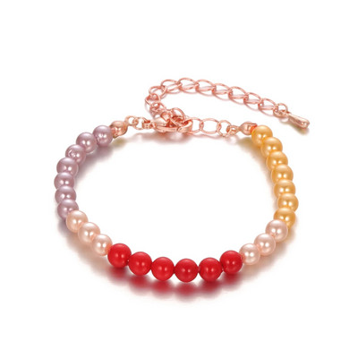 2022-es új divat arany ezüst színes gyöngyök lánc hamdmade karkötő gyerekeknek Retro ékszerek kiegészítők ünnepi ajándék