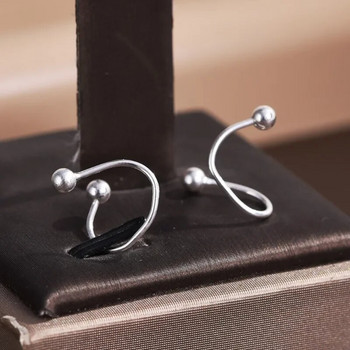 2 τμχ Στριφτό σκουλαρίκι από ανοξείδωτο ατσάλι για γυναίκες Κορεατικά καρφιά αυτιών Tragus Cartilage Piercing Ear δαχτυλίδια Δώρα για κοσμήματα γάμου