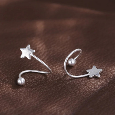 2db rozsdamentes acél spirál csavart fülbevaló nőknek koreai fülcsavarok Tragus porc piercing fülbevalók esküvői ékszerek ajándékok