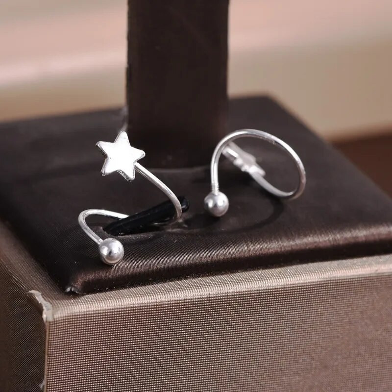 2db rozsdamentes acél spirál csavart fülbevaló nőknek koreai fülcsavarok Tragus porc piercing fülbevalók esküvői ékszerek ajándékok