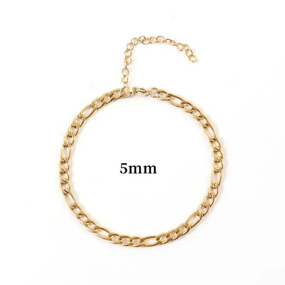 Jauna modes imitācijas pērļu ķēdes rokassprādze vīriešiem roku darbs klasiska nerūsējošā tērauda Figaro ķēdes rokassprādze vīriešiem rotaslietas dāvana