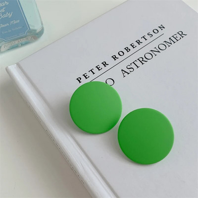 CWEEL Naušnice s nitnama za žene Trend Okrugli Statement Vintage veliki akrilni krug Boemski veliki geometrijski crveni dodaci u bojama