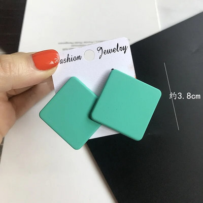 CWEEL Naušnice s nitnama za žene Trend Okrugli Statement Vintage veliki akrilni krug Boemski veliki geometrijski crveni dodaci u bojama