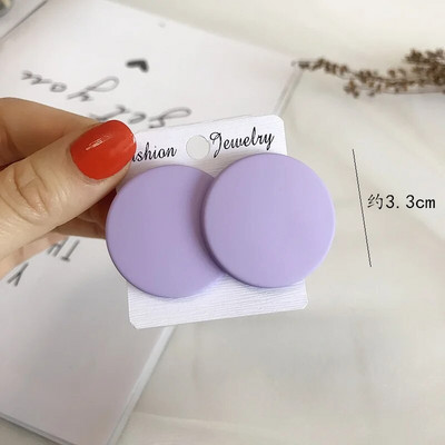 CWEEL Naušnice s nitnama za žene Trend Okrugli Statement Vintage veliki akrilni krug Boemski veliki geometrijski crveni dodaci u bojama