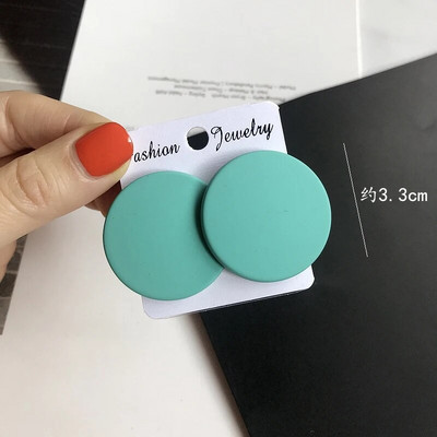 CWEEL Naušnice s nitnama za žene Trend Okrugli Statement Vintage veliki akrilni krug Boemski veliki geometrijski crveni dodaci u bojama