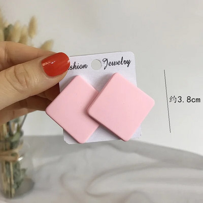 CWEEL Naušnice s nitnama za žene Trend Okrugli Statement Vintage veliki akrilni krug Boemski veliki geometrijski crveni dodaci u bojama