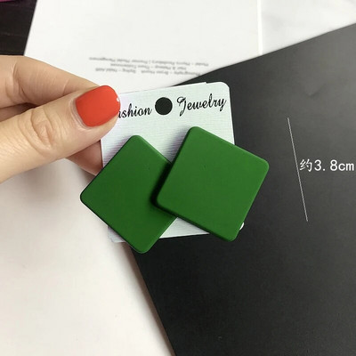 CWEEL Naušnice s nitnama za žene Trend Okrugli Statement Vintage veliki akrilni krug Boemski veliki geometrijski crveni dodaci u bojama