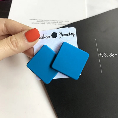 CWEEL Naušnice s nitnama za žene Trend Okrugli Statement Vintage veliki akrilni krug Boemski veliki geometrijski crveni dodaci u bojama