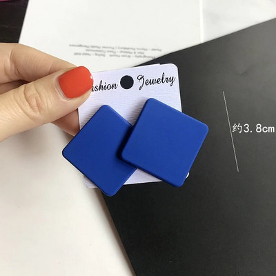 CWEEL Naušnice s nitnama za žene Trend Okrugli Statement Vintage veliki akrilni krug Boemski veliki geometrijski crveni dodaci u bojama