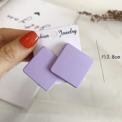 CWEEL Naušnice s nitnama za žene Trend Okrugli Statement Vintage veliki akrilni krug Boemski veliki geometrijski crveni dodaci u bojama