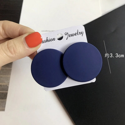 CWEEL Naušnice s nitnama za žene Trend Okrugli Statement Vintage veliki akrilni krug Boemski veliki geometrijski crveni dodaci u bojama