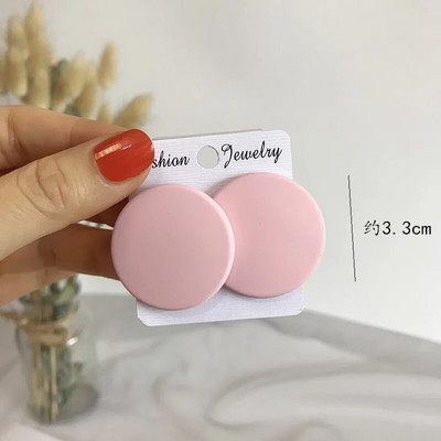 CWEEL Naušnice s nitnama za žene Trend Okrugli Statement Vintage veliki akrilni krug Boemski veliki geometrijski crveni dodaci u bojama