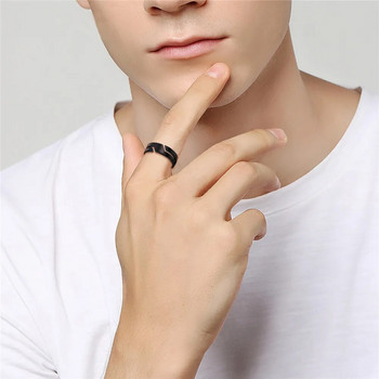 Skyrim Моден прост пръстен за двойка от неръждаема стомана за мъже, жени Ежедневни пръстени за пръсти Бижута Годеж Подарък за годишнина 2022 г. Ново