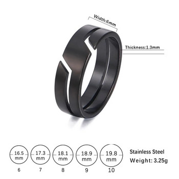 Skyrim Fashion Απλό Δαχτυλίδι ζευγαριού από ανοξείδωτο ατσάλι για άντρες Γυναικεία Casual δαχτυλίδι δάχτυλα Κοσμήματα δώρο αρραβώνων για την επέτειο 2022 Νέο