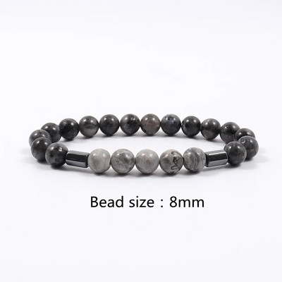 2022. gada jauna modes krusta pērlīšu rokassprādze vīriešiem, populāra 8 mm hematīta matēta rokassprādze ar pērlītēm vīriešiem, rotaslietas dāvana