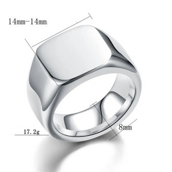 2022 Νέο κλασικό γυαλιστερό δαχτυλίδι ανδρικό ιδιοσυγκρασία μόδας από ανοξείδωτο ατσάλι στρογγυλό δαχτυλίδι για άντρες Κοσμήματα δώρο