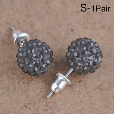 10 mm okrugle naušnice s vještačkim dijamantima za žene, modni nakit, kristalne perle s vještačkim dijamantima, naušnice s nitnama, ženski nakit, darovi