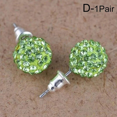 10 mm okrugle naušnice s vještačkim dijamantima za žene, modni nakit, kristalne perle s vještačkim dijamantima, naušnice s nitnama, ženski nakit, darovi