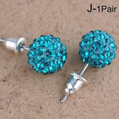 10 mm okrugle naušnice s vještačkim dijamantima za žene, modni nakit, kristalne perle s vještačkim dijamantima, naušnice s nitnama, ženski nakit, darovi