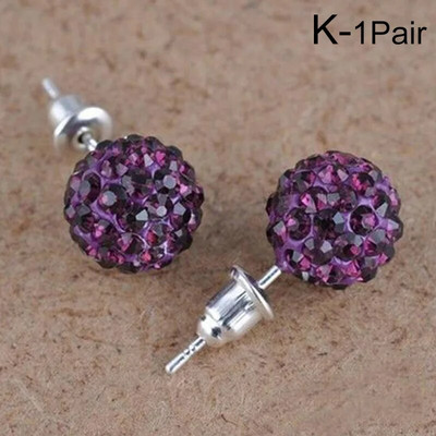 10 mm okrugle naušnice s vještačkim dijamantima za žene, modni nakit, kristalne perle s vještačkim dijamantima, naušnice s nitnama, ženski nakit, darovi