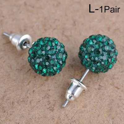 10 mm okrugle naušnice s vještačkim dijamantima za žene, modni nakit, kristalne perle s vještačkim dijamantima, naušnice s nitnama, ženski nakit, darovi